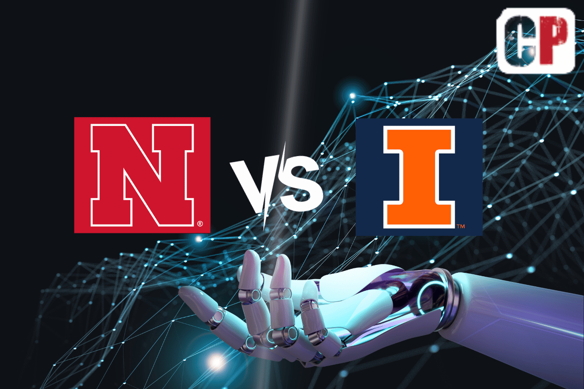 Nebraska Cornhuskers at Illinois Fighting Illini AI NCAA Football Prediction 10/6/2023