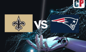 New Orleans Saints at New England Patriots AI NFL Prediction 10/8/2023