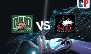 Ohio Bobcats at Northern Illinois Huskies AI NCAA Football Prediction 10/14/2023