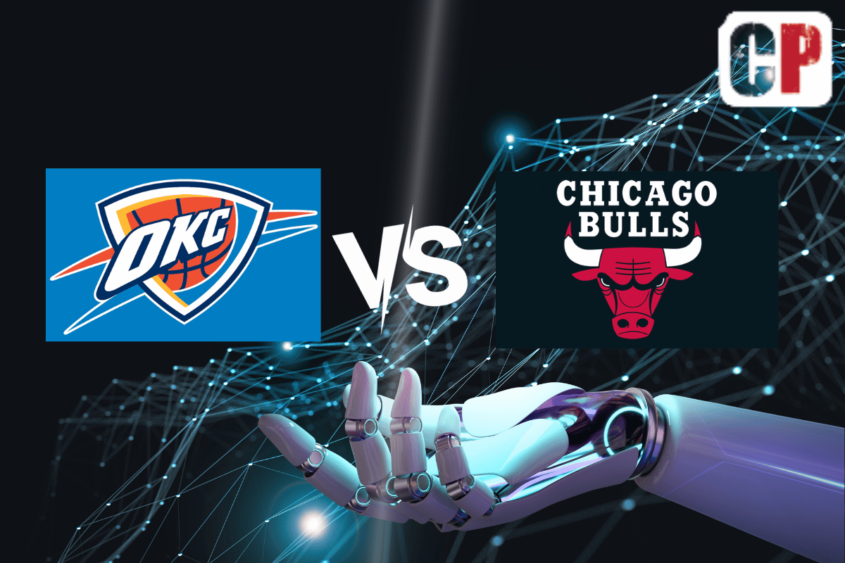 Oklahoma City Thunder at Chicago Bulls AI NBA Prediction 10/25/2023