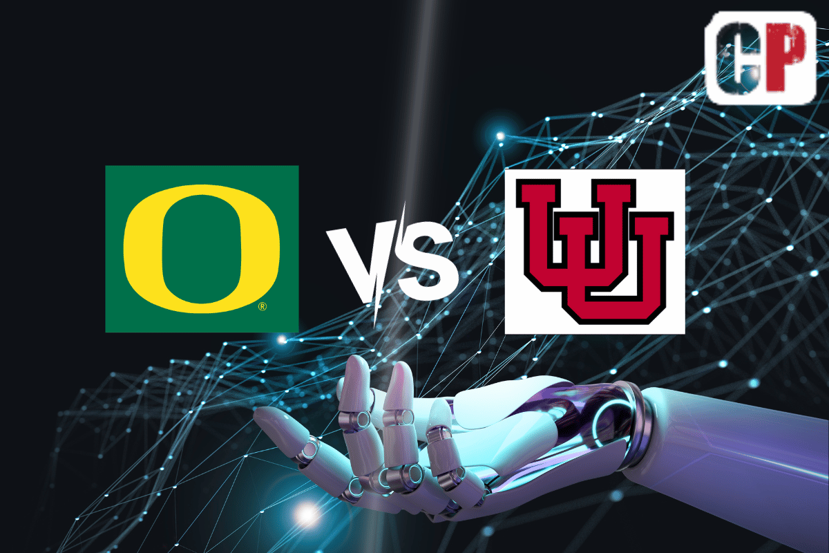 Oregon Ducks at Utah Utes AI NCAA Football Prediction 10/28/2023