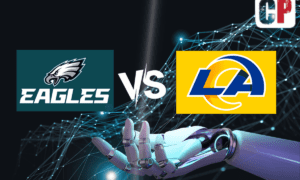 Philadelphia Eagles at Los Angeles Rams AI NFL Prediction 10/8/2023