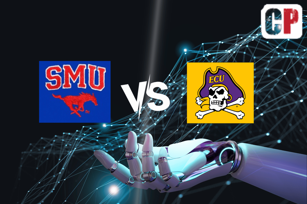 SMU Mustangs at East Carolina Pirates AI NCAA Football Prediction 10/12/2023