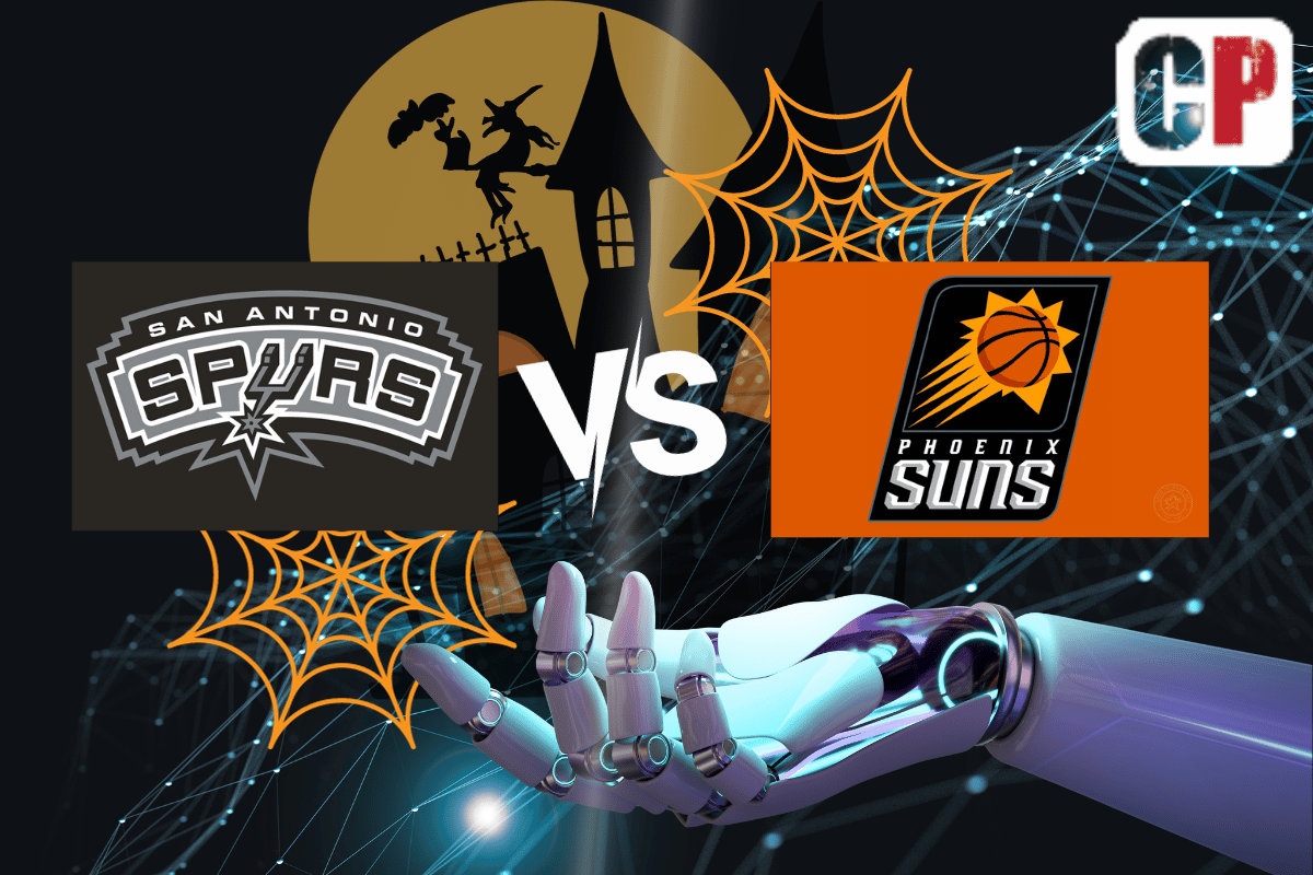 San Antonio Spurs at Phoenix Suns AI NBA Prediction 10/31/2023