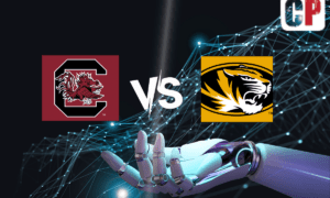 South Carolina Gamecocks at Missouri Tigers AI NCAA Football Prediction 10/21/2023