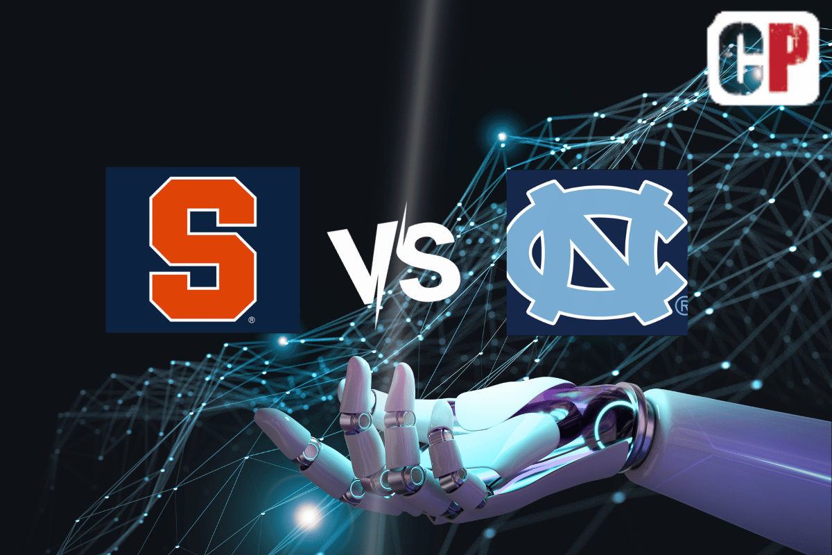 Syracuse Orange at North Carolina Tar Heels AI NCAA Football Prediction 10/7/2023