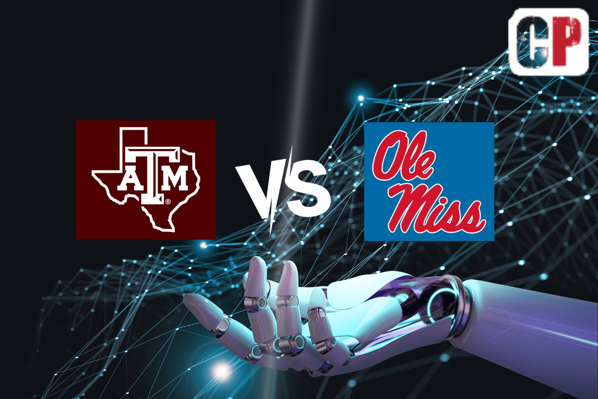 Texas A&M Aggies at Ole Miss Rebels AI NCAA Football Prediction 11/4/2023