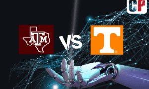 Texas A&M Aggies at Tennessee Volunteers AI NCAA Football Prediction 10/14/2023