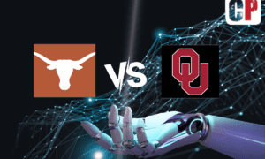 Texas Longhorns at Oklahoma Sooners AI NCAA Football Prediction 10/7/2023