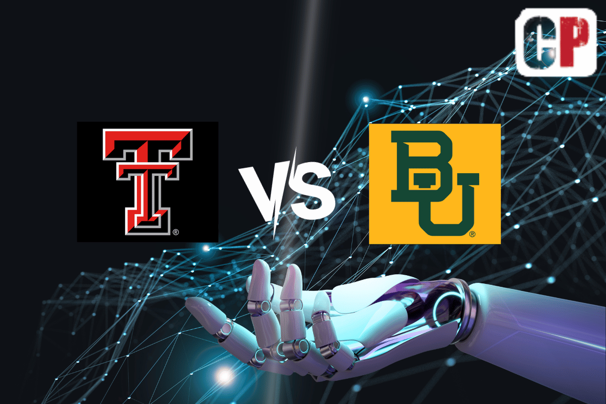 Texas Tech Red Raiders at Baylor Bears AI NCAA Football Prediction 10/7/2023