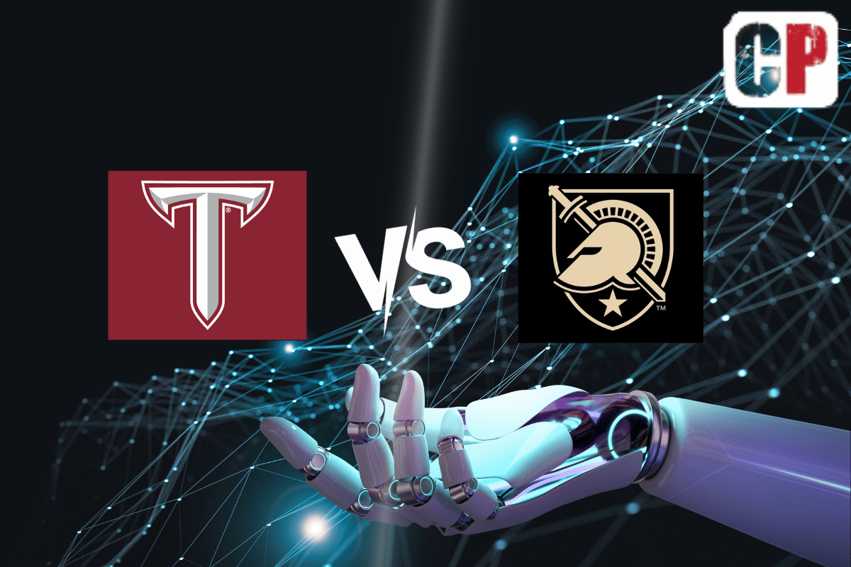Troy Trojans at Army Black Knights AI NCAA Football Prediction 10/14/2023