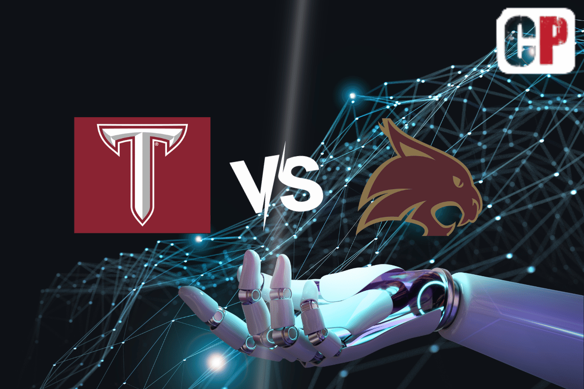 Troy Trojans at Texas State Bobcats AI NCAA Football Prediction 10/28/2023