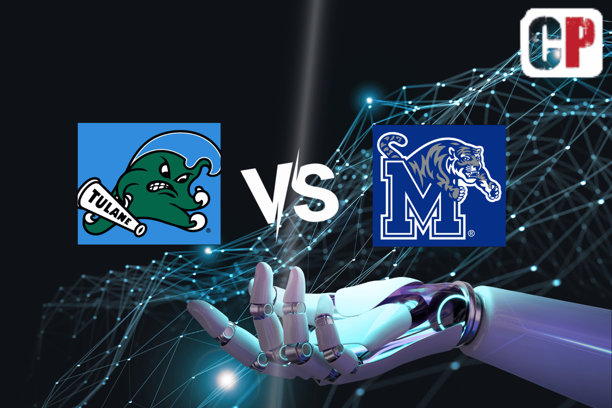 Tulane Green Wave at Memphis Tigers AI NCAA Football Prediction 10/13/2023
