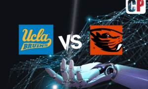 UCLA Bruins at Oregon State Beavers AI NCAA Football Prediction 10/14/2023