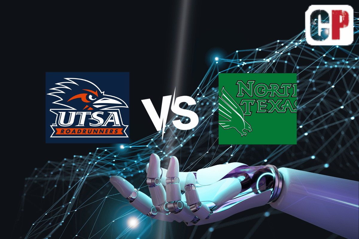 UTSA Roadrunners at North Texas Mean Green AI NCAA Football Prediction 11/4/2023