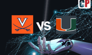 Virginia Cavaliers at Miami Hurricanes AI NCAA Football Prediction 10/28/2023