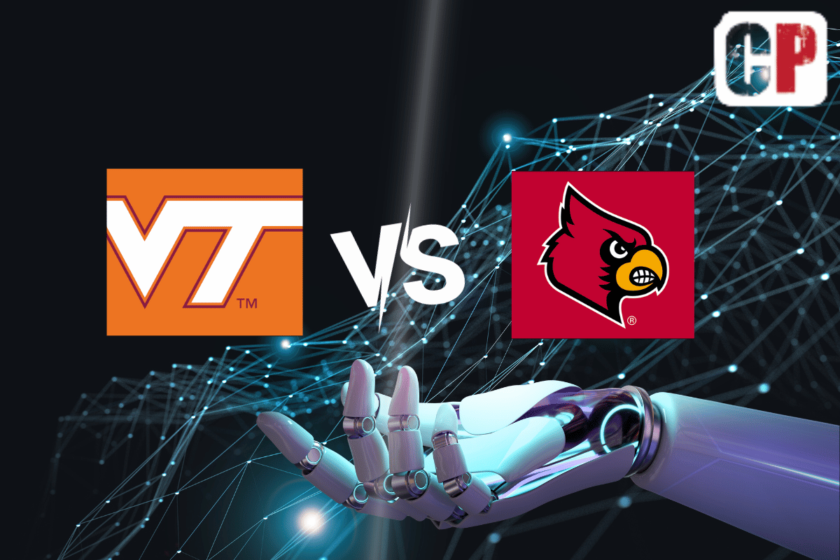 Virginia Tech Hokies at Louisville Cardinals AI NCAA Football Prediction 11/4/2023