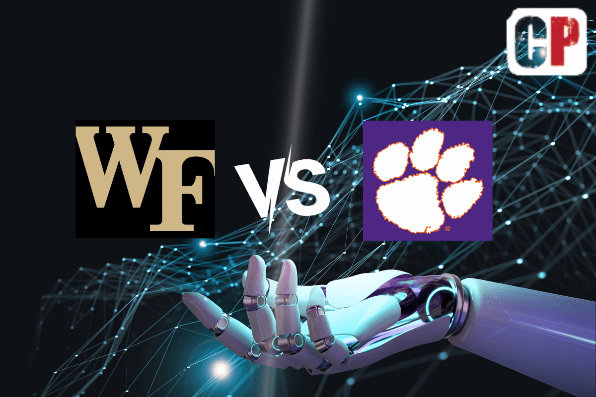 Wake Forest Demon Deacons at Clemson Tigers AI NCAA Football Prediction 10/7/2023