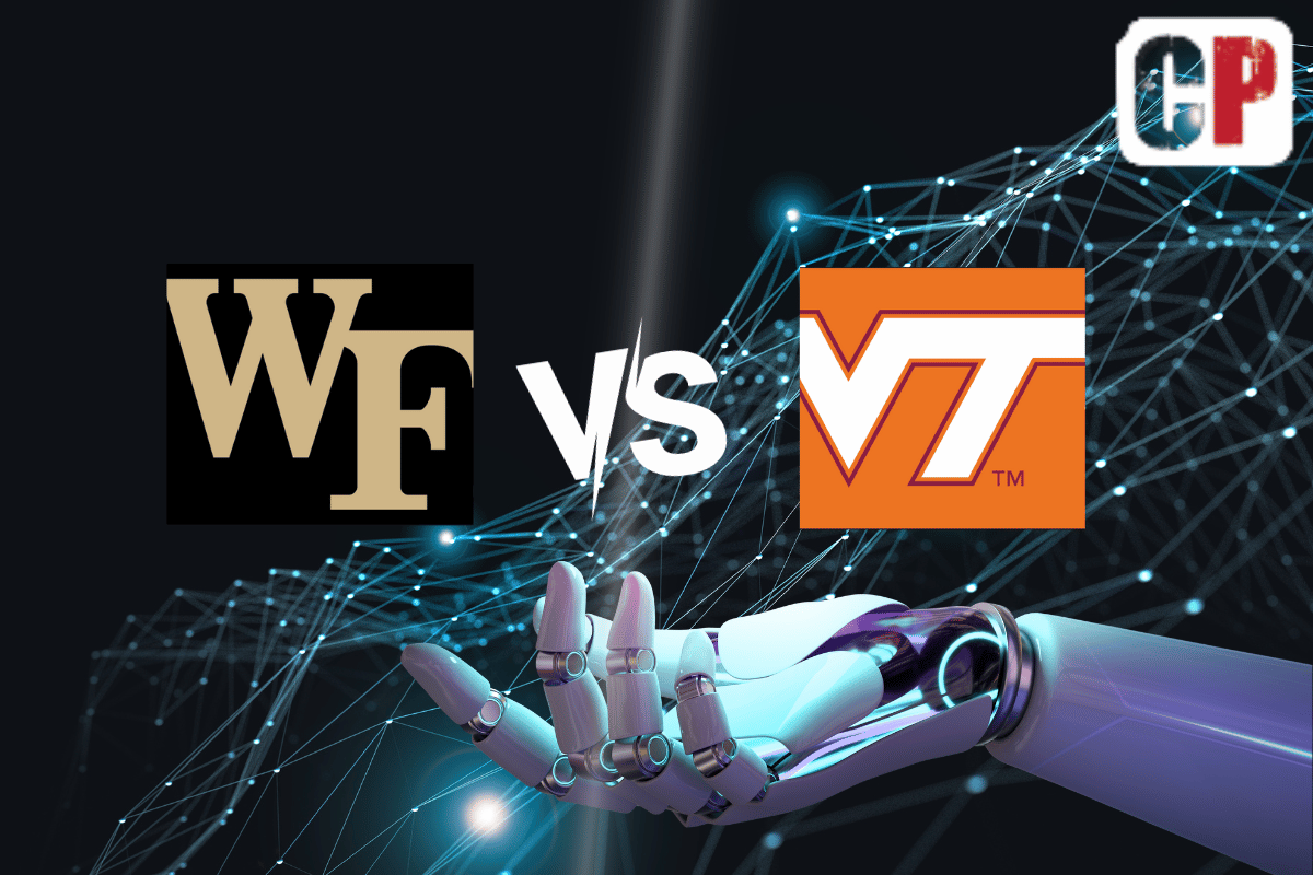 Wake Forest Demon Deacons at Virginia Tech Hokies AI NCAA Football Prediction 10/14/2023