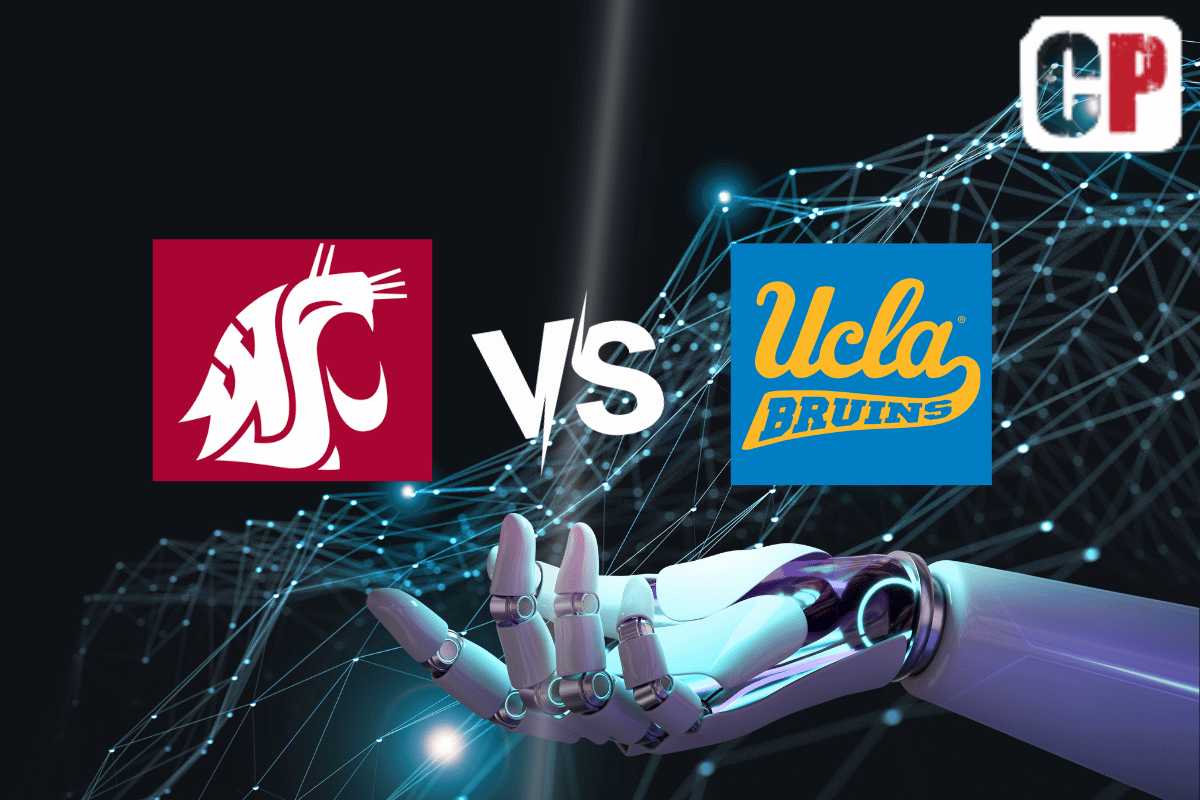 Washington State Cougars at UCLA Bruins AI NCAA Football Prediction 10/7/2023