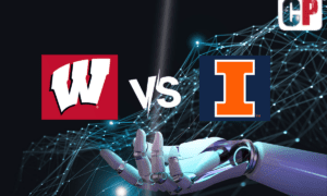 Wisconsin Badgers at Illinois Fighting Illini AI NCAA Football Prediction 10/21/2023