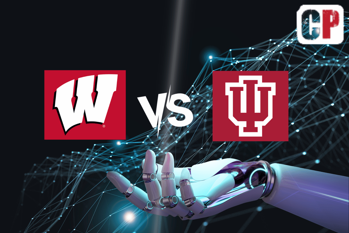 Wisconsin Badgers at Indiana Hoosiers AI NCAA Football Prediction 11/4/2023