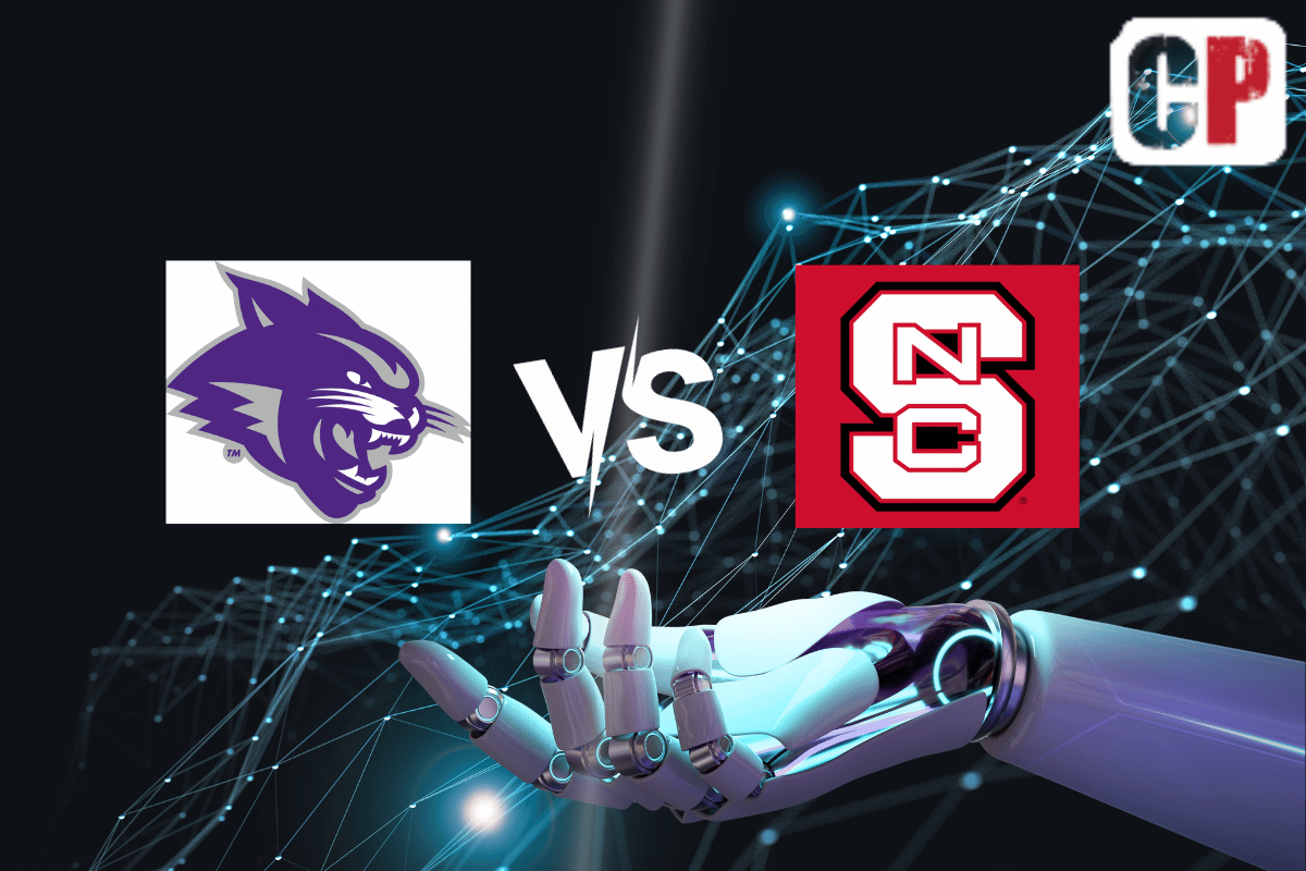Abilene Christian Wildcats at North Carolina State Wolfpack AI NCAA Basketball Prediction 11/10/2023
