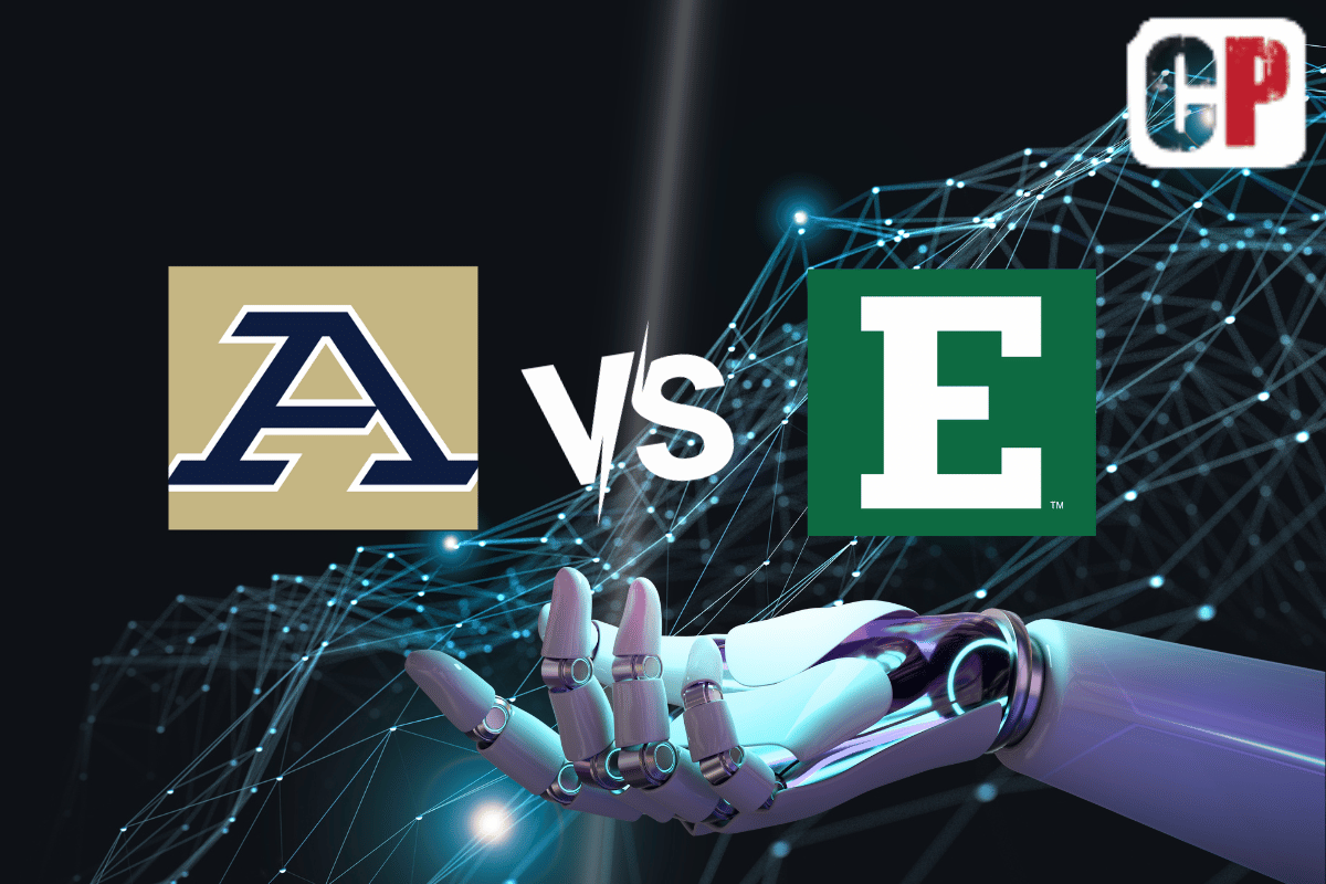 Akron Zips at Eastern Michigan Eagles AI NCAA Football Prediction 11/14/2023