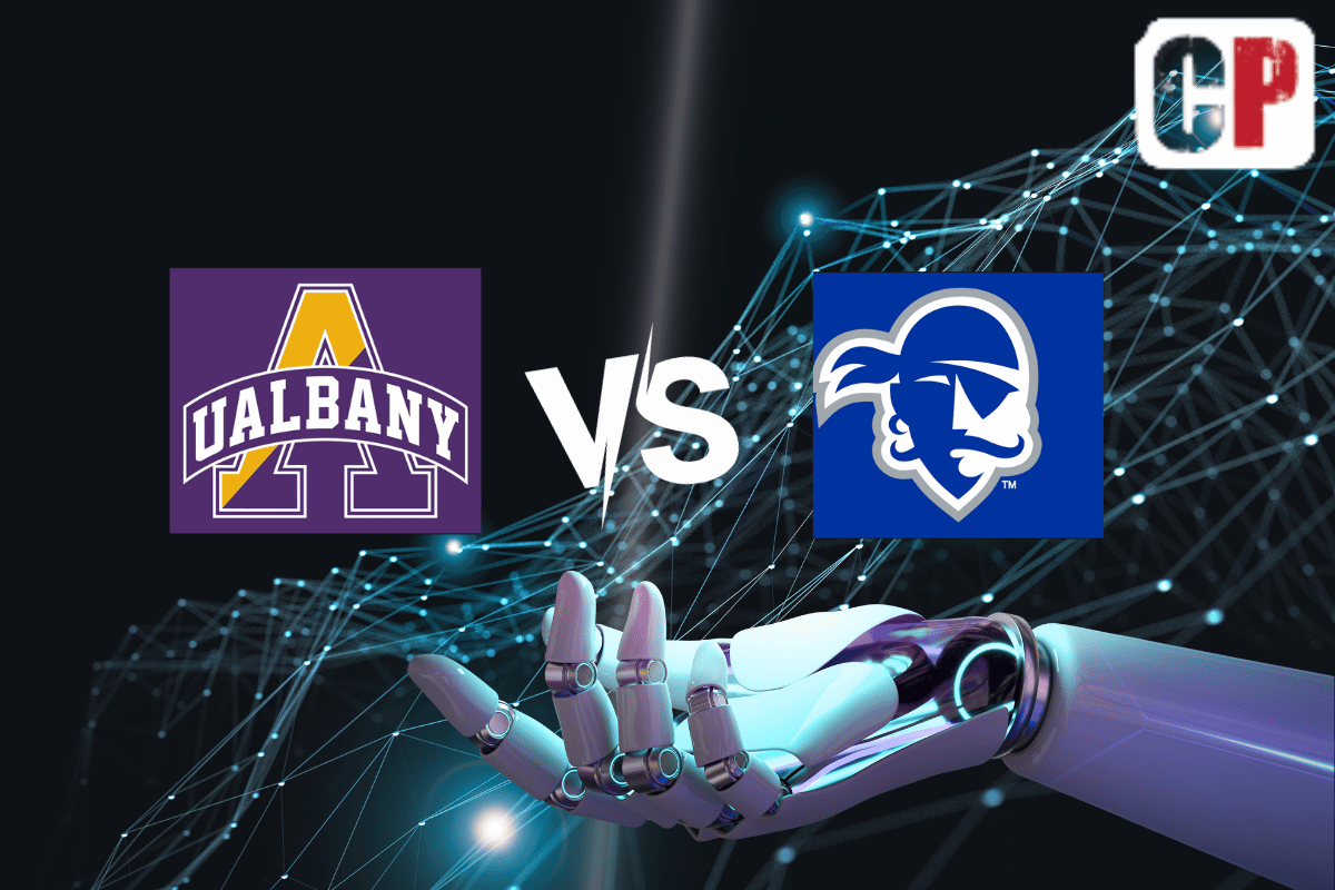 Albany Great Danes at Seton Hall Pirates AI NCAA Basketball Prediction 11/15/2023