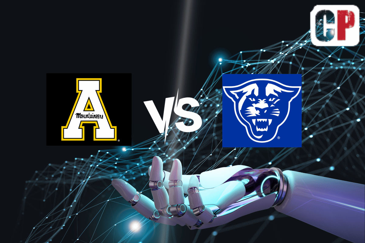 Appalachian State Mountaineers at Georgia State Panthers AI NCAA Football Prediction 11/11/2023