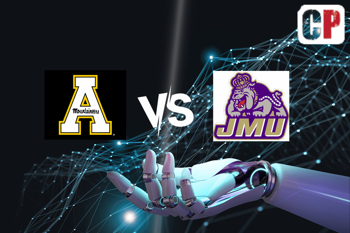 Appalachian State Mountaineers at James Madison Dukes AI NCAA Football Prediction 11/18/2023