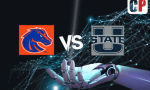 Boise State Broncos at Utah State Aggies AI NCAA Football Prediction 11/18/2023