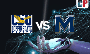 Coppin State Eagles at Mount St. Mary's Mountaineers AI NCAA Basketball Prediction 11/11/2023