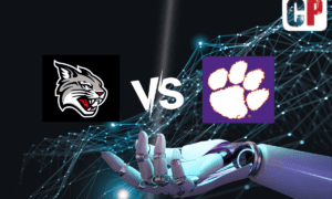 Davidson Wildcats at Clemson Tigers AI NCAA Basketball Prediction 11/12/2023
