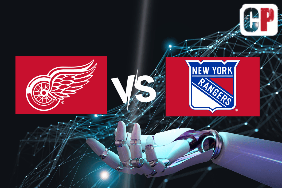 Detroit Red Wings at New York Rangers AI NHL Prediction 11/7/2023