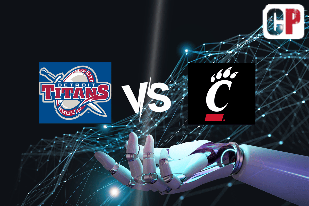 Detroit Titans at Cincinnati Bearcats AI NCAA Basketball Prediction 11/10/2023