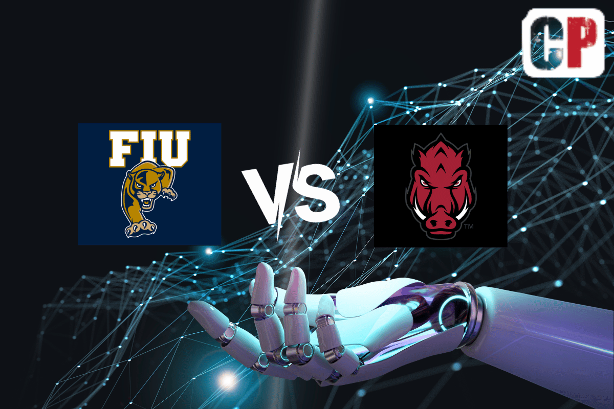 Florida International Panthers at Arkansas Razorbacks AI NCAA Football Prediction 11/18/2023