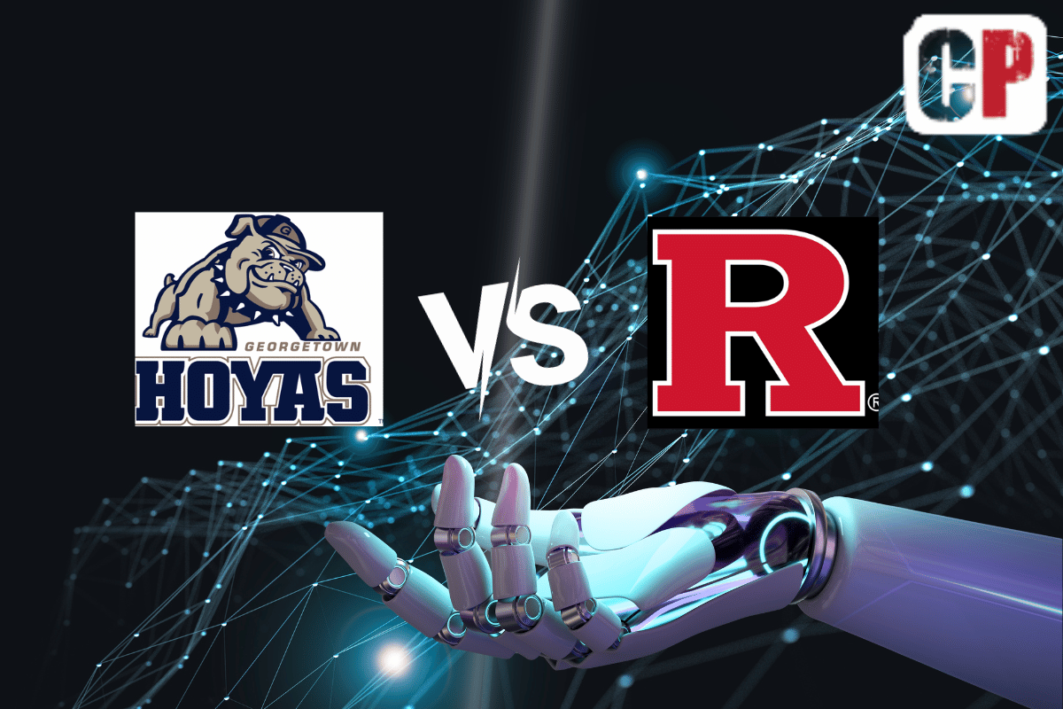 Georgetown Hoyas at Rutgers Scarlet Knights AI NCAA Basketball Prediction 11/15/2023