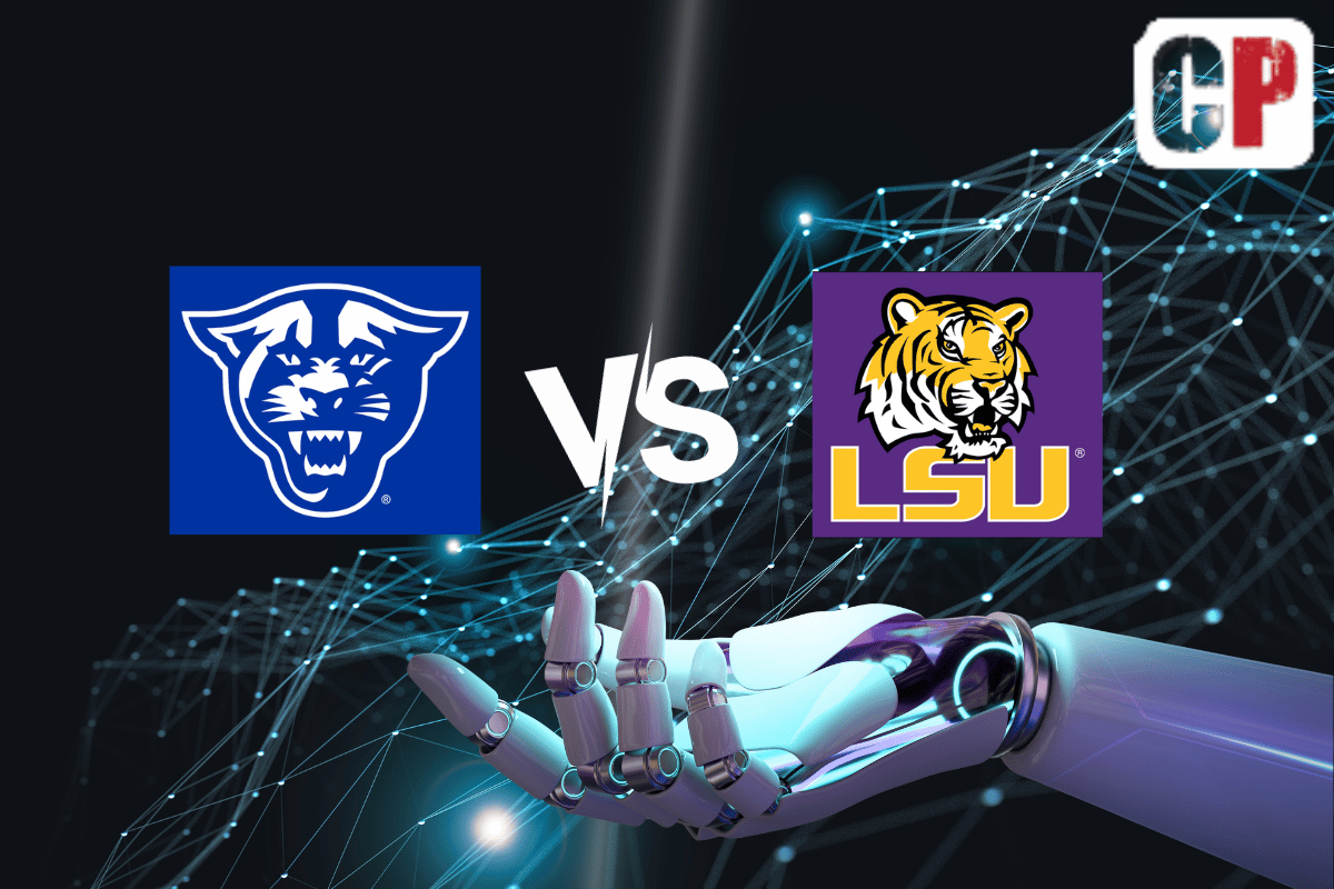 Georgia State Panthers at LSU Tigers AI NCAA Football Prediction 11/18/2023
