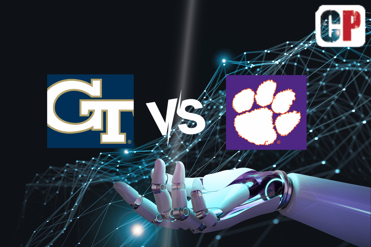 Georgia Tech Yellow Jackets at Clemson Tigers AI NCAA Football Prediction 11/11/2023