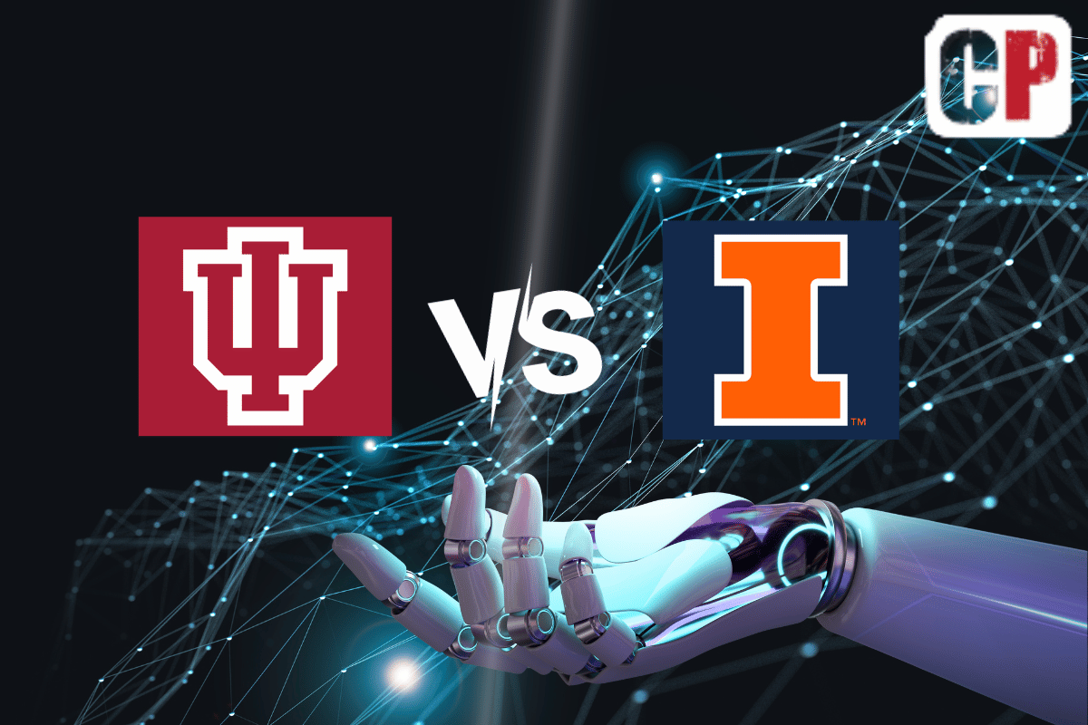 Indiana Hoosiers at Illinois Fighting Illini AI NCAA Football Prediction 11/11/2023