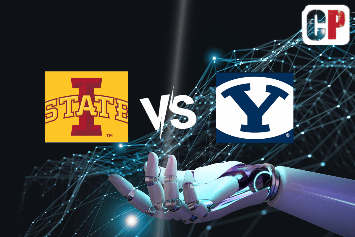 Iowa State Cyclones at BYU Cougars AI NCAA Football Prediction 11/11/2023