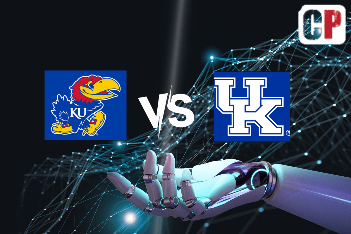 Kansas Jayhawks at Kentucky Wildcats AI NCAA Basketball Prediction 11/14/2023