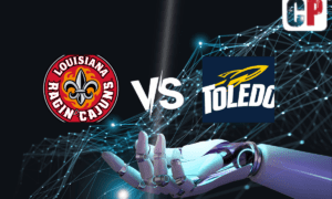 Louisiana-Lafayette Ragin' Cajuns at Toledo Rockets AI NCAA Basketball Prediction 11/11/2023
