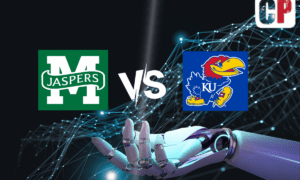 Manhattan Jaspers at Kansas Jayhawks AI NCAA Basketball Prediction 11/10/2023