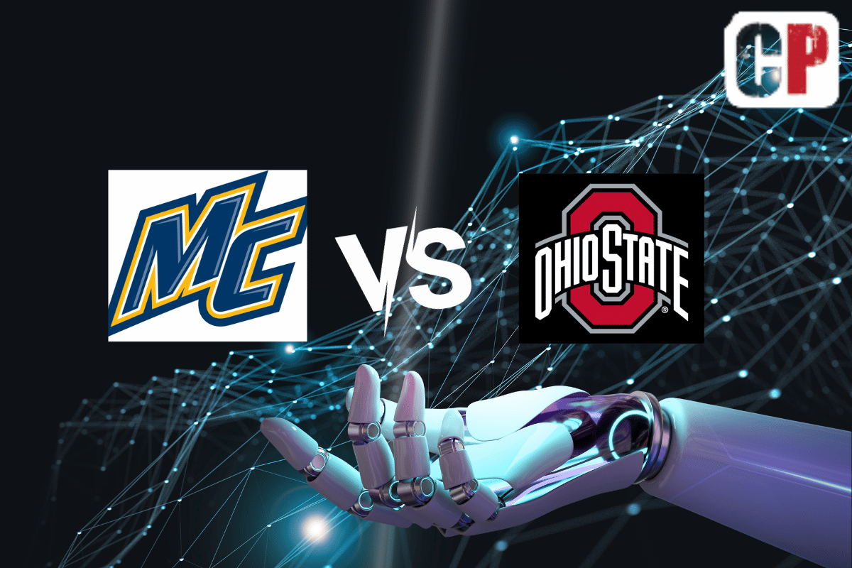 Merrimack College Warriors at Ohio State Buckeyes AI NCAA Basketball Prediction 11/15/2023