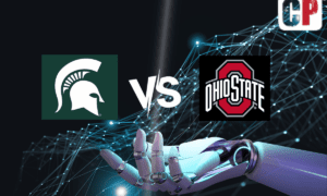 Michigan State Spartans at Ohio State Buckeyes AI NCAA Football Prediction 11/11/2023