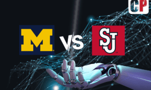 Michigan Wolverines at St. John's Red Storm AI NCAA Basketball Prediction 11/13/2023