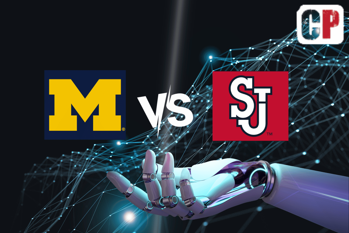 Michigan Wolverines at St. John’s Red Storm AI NCAA Basketball Prediction 11/13/2023