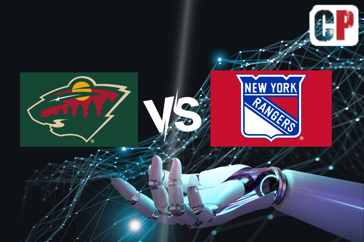 Minnesota Wild at New York Rangers AI NHL Prediction 11/9/2023